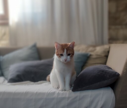 Ginger, caught in a moment of reflection